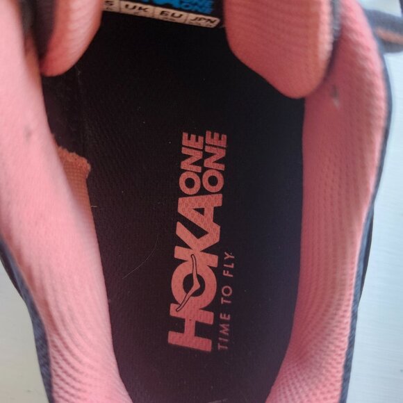 HOKA One One Gaviota 2 Women’s Running Shoes Gray Coral Size 6.5 Stability - Picture 2 of 6